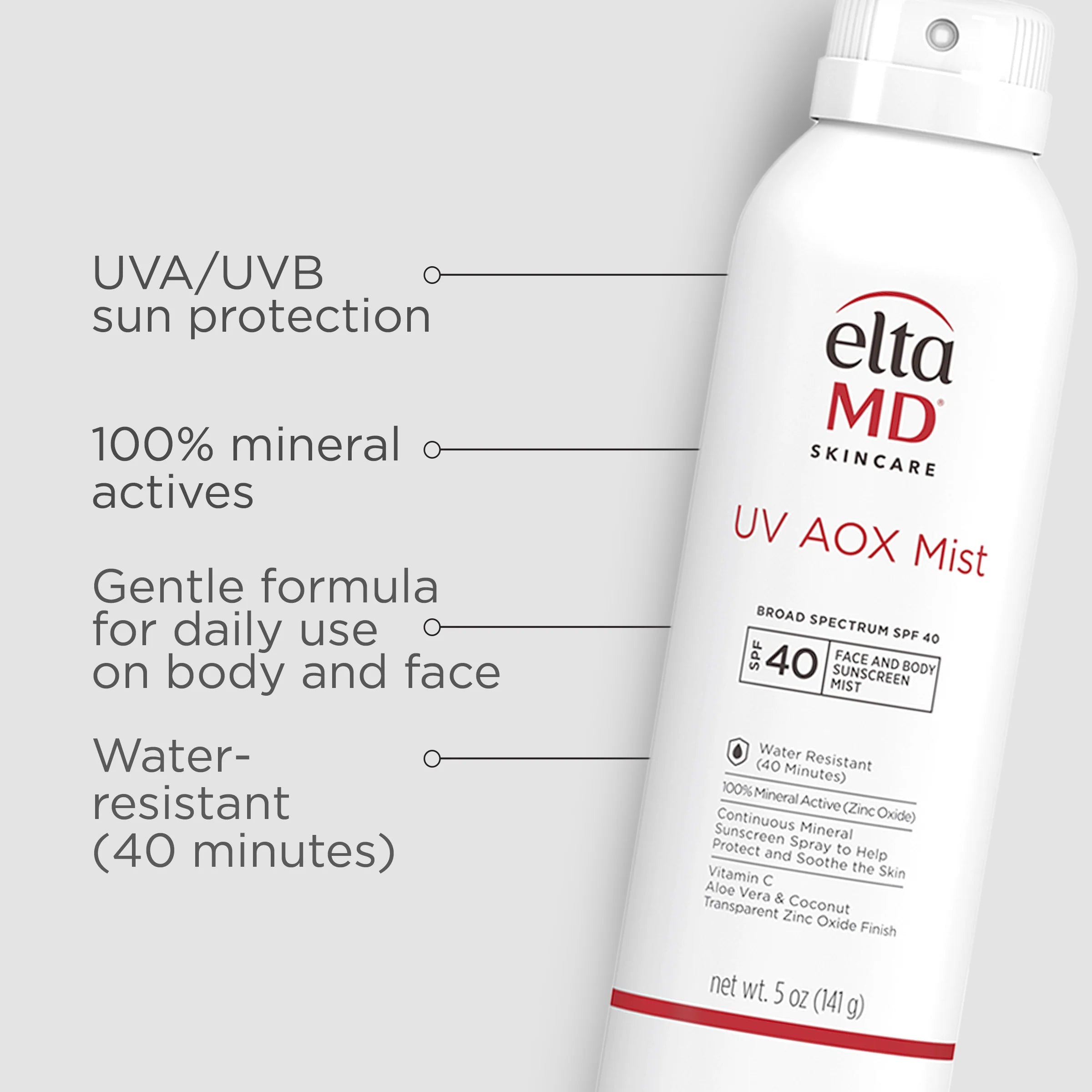 UV AOX Mist SPF 40 Sunscreen