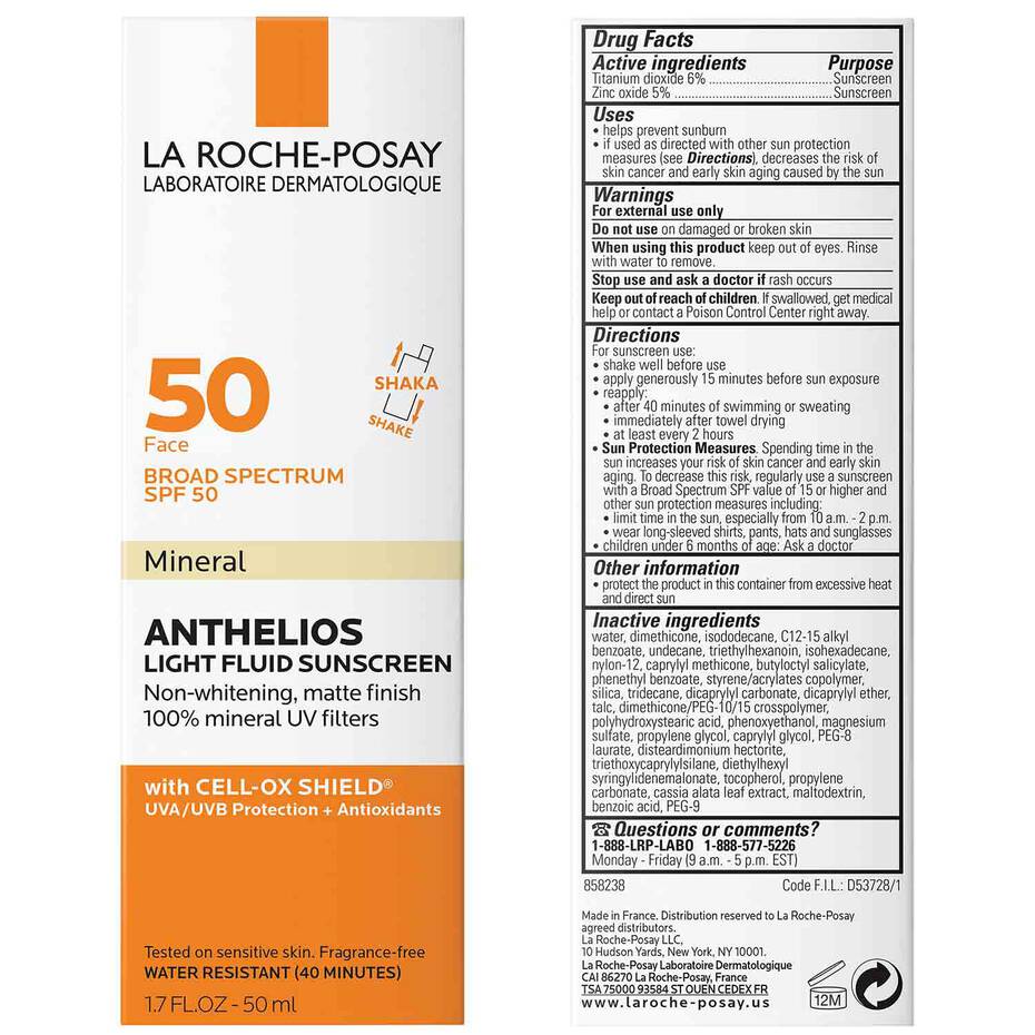 Anthelios Mineral Tinted Sunscreen For Face SPF 50