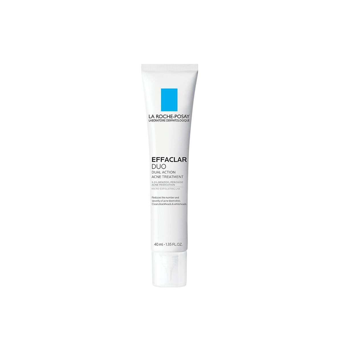 La Roche-Posay Effaclar Duo Dual Action Acne Treatment, Front view stock image