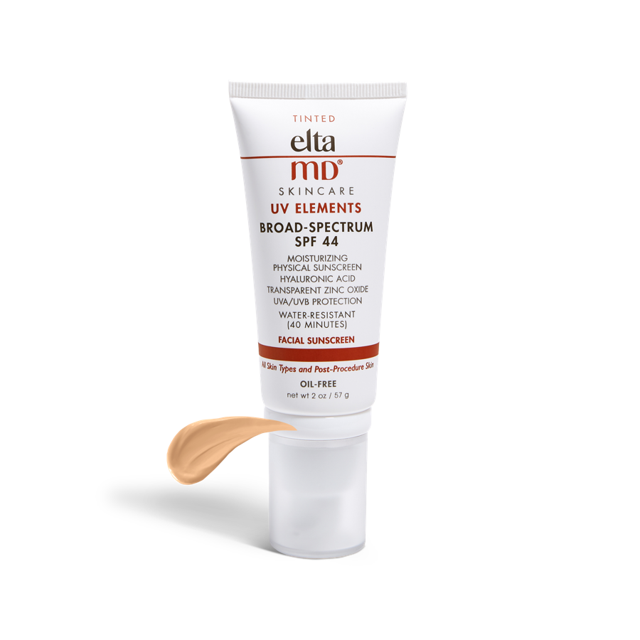 EltaMD UV Elements Broad-Spectrum SPF 44 Sunscreen Tinted, Front view stock image