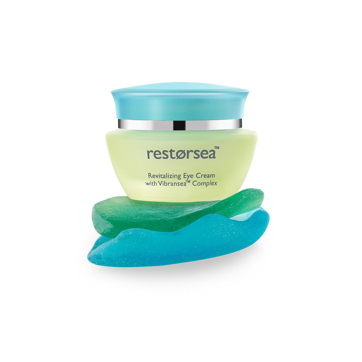 Restorsea Revitalizing Eye Cream with Vibransea Complex, Front view stock image on brand platforms